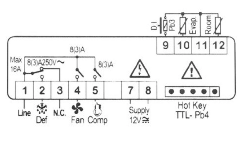 CONTROLLORE TERMOSTATO DIXELL XR60CX-0N0C0