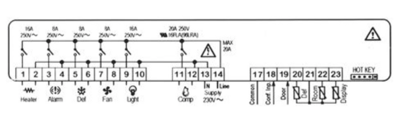 CONTROLLORE TERMOSTATO XW271L-5N0C0