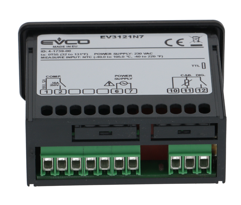 CONTROLLORE TERMOSTATO EVCO EV3121N7VRH