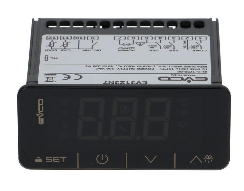 CONTROLLORE TERMOSTATO EVCO EV3123N7VRH