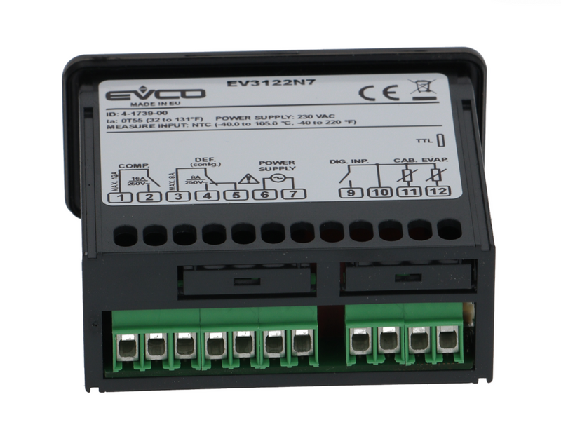 CONTROLLORE TERMOSTATO EVCO EV3122N7VRH