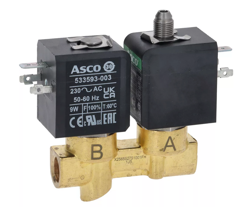 DOPPIA ELETTROVALVOLA 2 E 3 VIE 230V